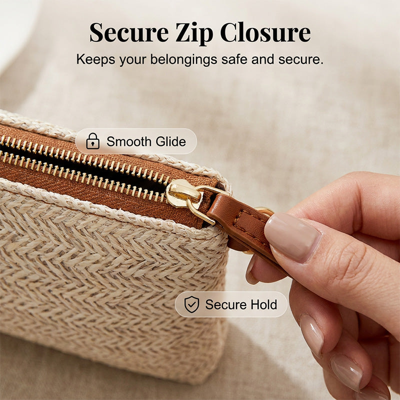 ⏳Zeitlich begrenztes Sonderangebot⏰Umhängetasche und Clutch aus geflochtenem Stroh für Damen👜