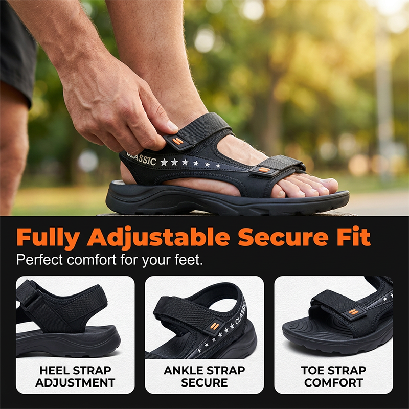 👟🏞️ Klassische Outdoor-Sport-Sandalen für Herren – 50% RABATT! Robust, bequem, perfekt für Wandern & Freizeit. 🔥☀️