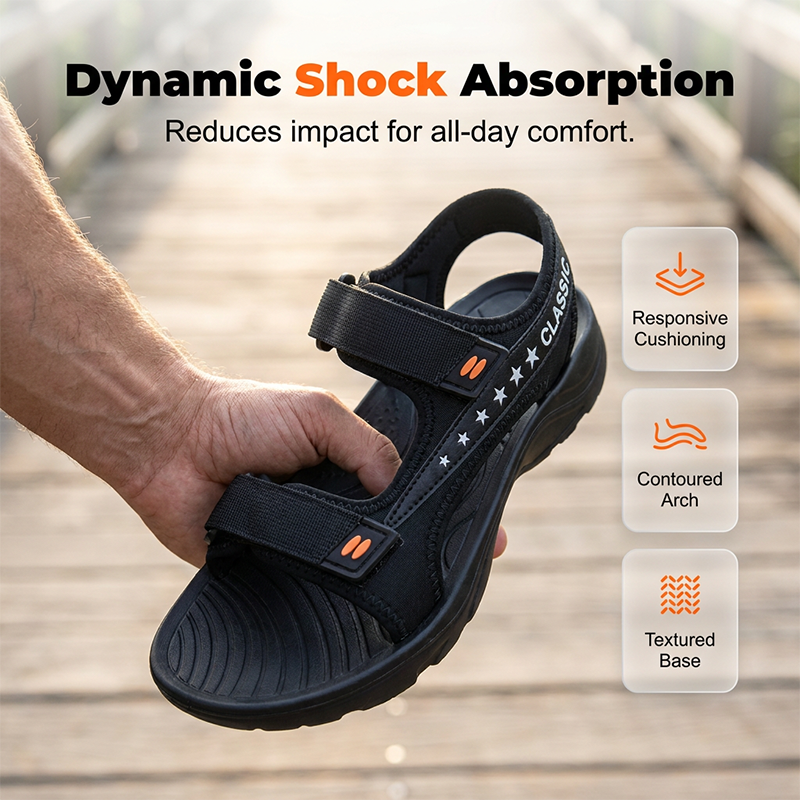 👟🏞️ Klassische Outdoor-Sport-Sandalen für Herren – 50% RABATT! Robust, bequem, perfekt für Wandern & Freizeit. 🔥☀️