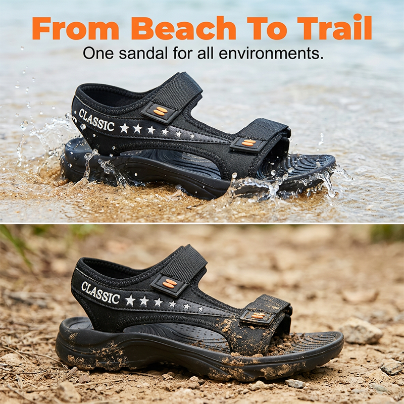 👟🏞️ Klassische Outdoor-Sport-Sandalen für Herren – 50% RABATT! Robust, bequem, perfekt für Wandern & Freizeit. 🔥☀️