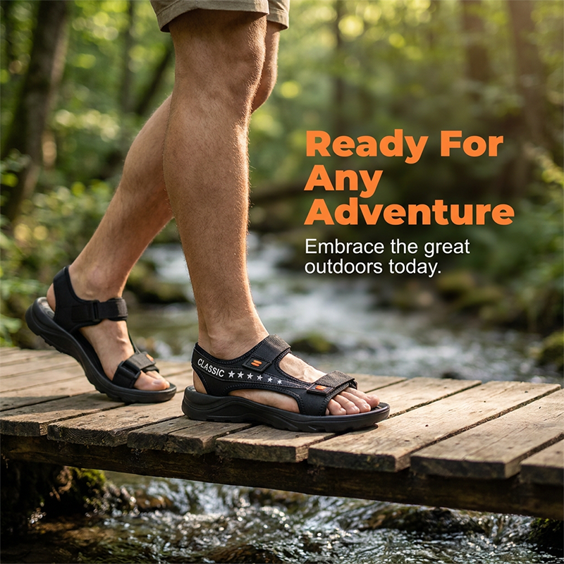 👟🏞️ Klassische Outdoor-Sport-Sandalen für Herren – 50% RABATT! Robust, bequem, perfekt für Wandern & Freizeit. 🔥☀️