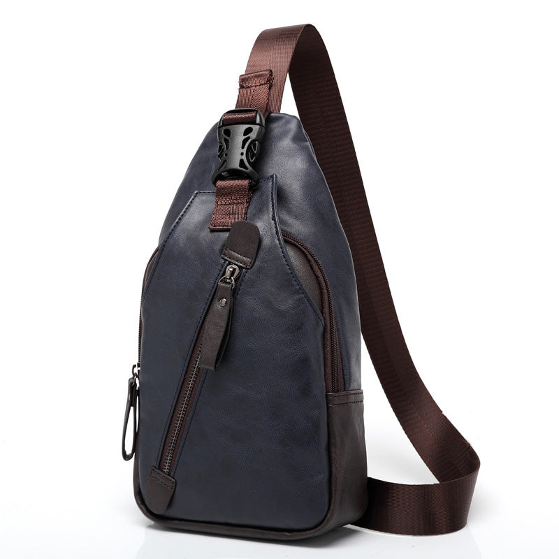 🎒 JETZT 50 % RABATT! 🧳 Brusttasche für Herren aus PU-Leder – Leicht, übersichtlich und im 3-in-1-Design – Als Brusttasche, Umhängetasche oder Handtasche tragbar 🔥