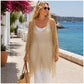 🏆💐 50% Rabatt! Letzter Tag! Sommer-Strick-Poncho mit Fransen – Leicht, Luftdurchlässig & Vielseitig für Strand & Freizeit