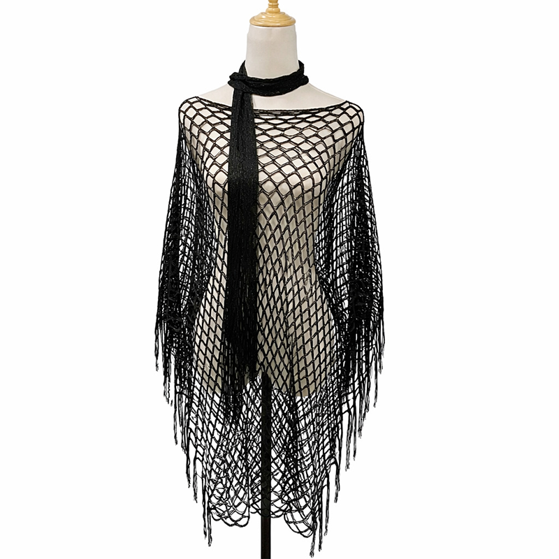 🏆💐 50% Rabatt! Letzter Tag! Sommer-Strick-Poncho mit Fransen – Leicht, Luftdurchlässig & Vielseitig für Strand & Freizeit
