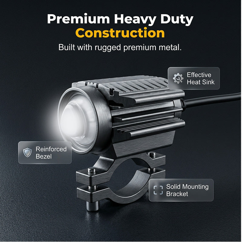 🏍️ 50% RABATT! 💡 Universal Motorrad LED Scheinwerfer – Zweifarbiges Zusatz-Fahrlicht – Weiß/Amber, wasserdicht & einfach zu montieren – erhöht die Sichtbarkeit bei Tag und Nacht – perfekt für Straße und Gelände 🌙