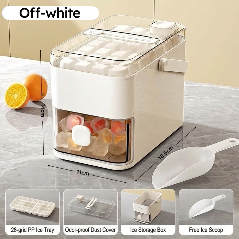 🥳HEISSER SALE 2026💞50.000+ VERKAUFT!🧊❄️Eiswürfelbereiter mit Auffangbehälter (Pressmechanismus)🎁