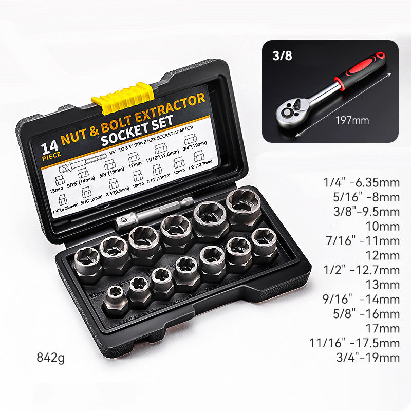 🔥JETZT 50 % RABATT!🔥 Schraubenausdreher-Set für beschädigte Schrauben und Bolzen