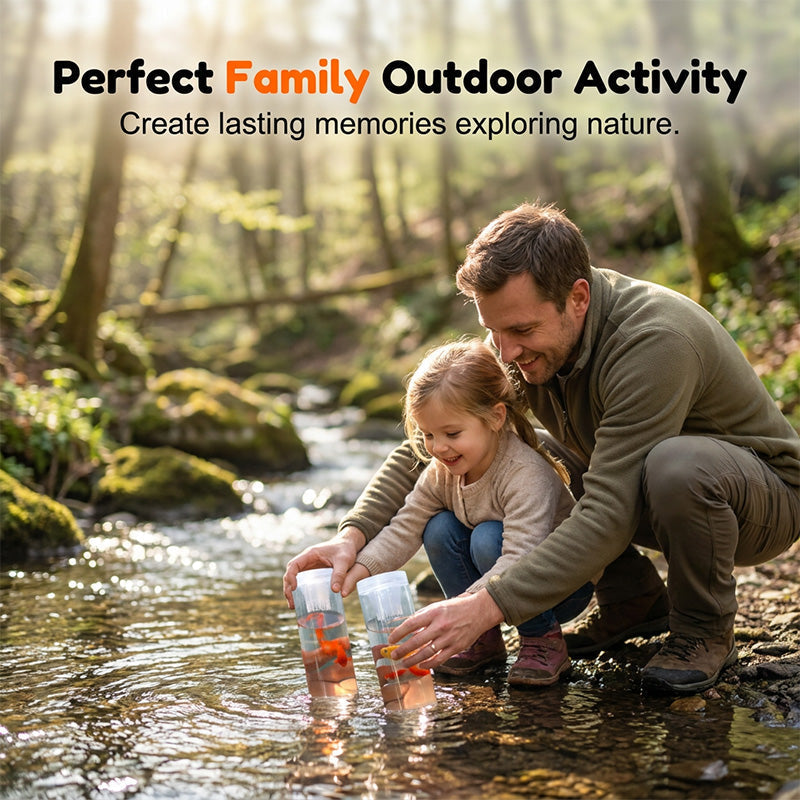 🎣50 % RABATT⏰ Kinder Fischfang‑Flaschenspielzeug, interaktives Outdoor‑Spiel für Hand‑Auge‑Koordination
