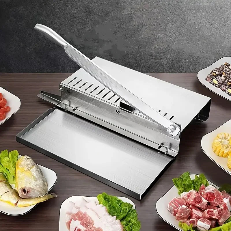 🍖 Manueller Fleisch- und Knochenschneider – robustes Küchenwerkzeug für zu Hause & Metzgerei