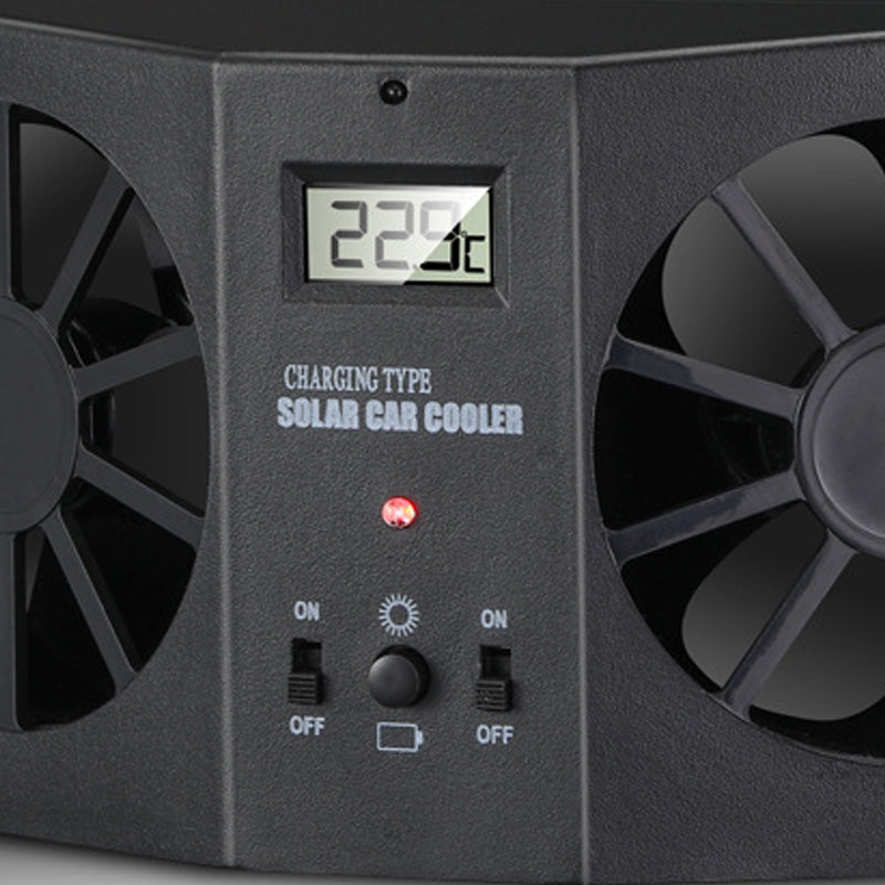 🌞🚗 Solar-Autofensterlüfter mit Akku – 3 Ventilatoren, senkt die Temperatur & entfernt Gerüche, jetzt −50%