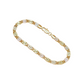 ✨📿 Unisex Dreifarben-Gliederarmband – Gold, Roségold & Weißgold, zeitlos & vielseitig, jetzt −50%