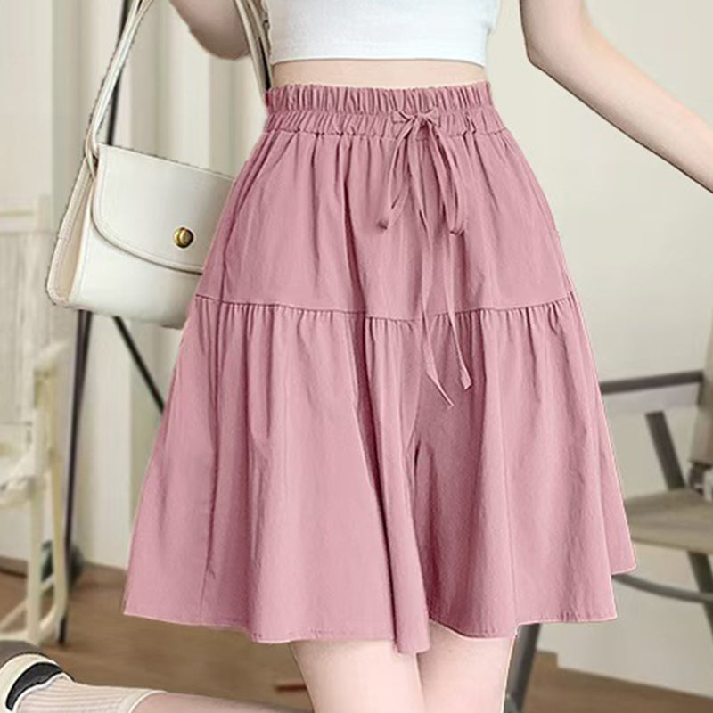 🩳👗 50% RABATT! Damen-Rockhose (Culottes) – hoher Bund, weiter Schnitt, verspielte Rüschen – perfekt für Alltag, Büro & Reisen. 🏖️🌸