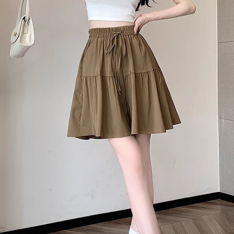 🩳👗 50% RABATT! Damen-Rockhose (Culottes) – hoher Bund, weiter Schnitt, verspielte Rüschen – perfekt für Alltag, Büro & Reisen. 🏖️🌸
