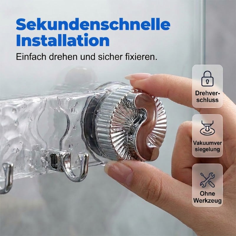 🔥 JETZT 50 % RABATT🧲 Minimalistische Hakenleiste mit Saugnapf 📌Starke Saugkraft, rückstandslos ablösbar, platzsparend für Bad & Küche 💦