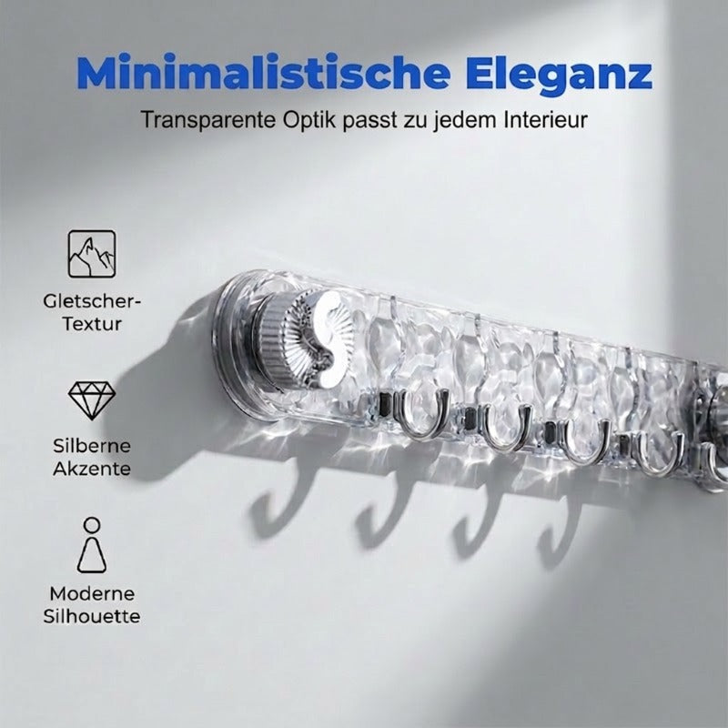 🔥 JETZT 50 % RABATT🧲 Minimalistische Hakenleiste mit Saugnapf 📌Starke Saugkraft, rückstandslos ablösbar, platzsparend für Bad & Küche 💦