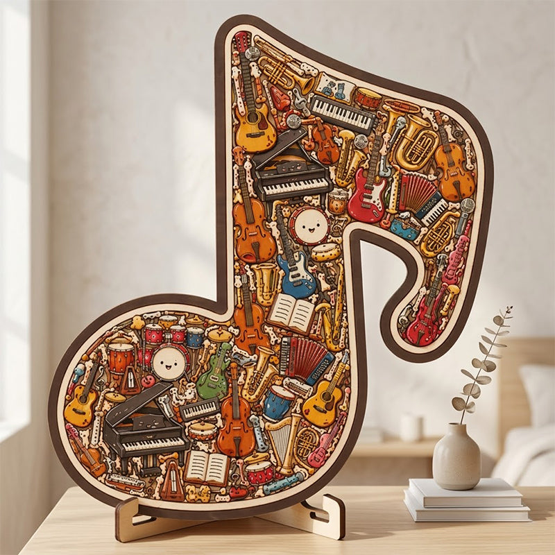 📢📢50 % Rabatt!!🥳💞 50K+ VERKAUFT! ⚡🧩Holzpuzzle in Form einer Musiknote