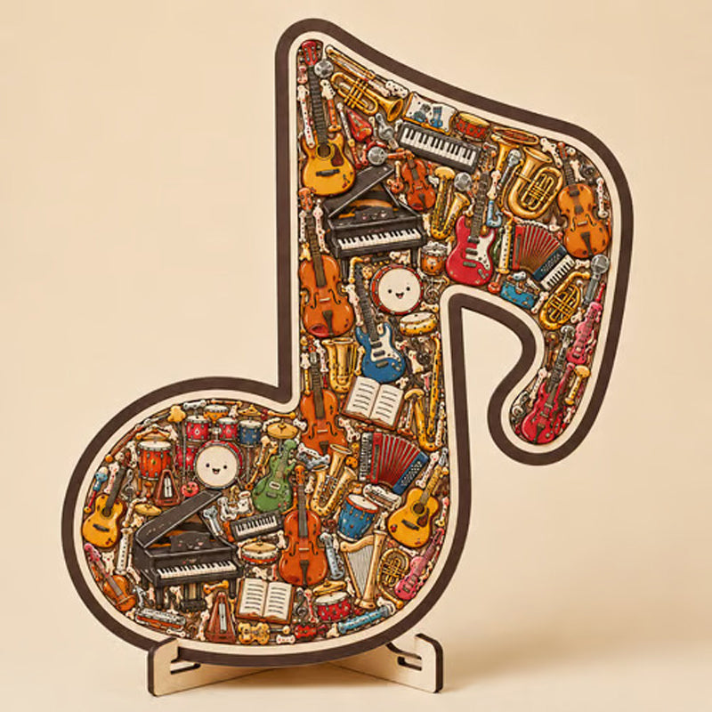 📢📢50 % Rabatt!!🥳💞 50K+ VERKAUFT! ⚡🧩Holzpuzzle in Form einer Musiknote