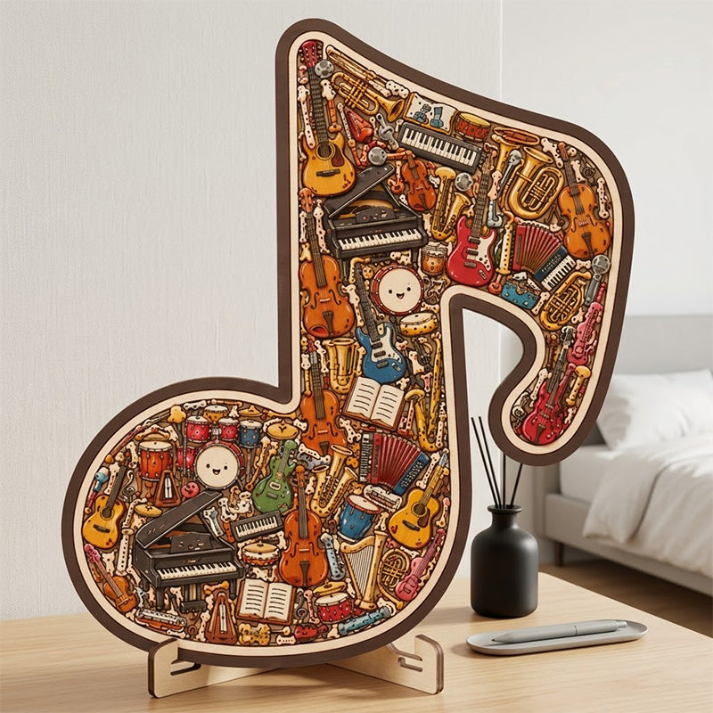 📢📢50 % Rabatt!!🥳💞 50K+ VERKAUFT! ⚡🧩Holzpuzzle in Form einer Musiknote