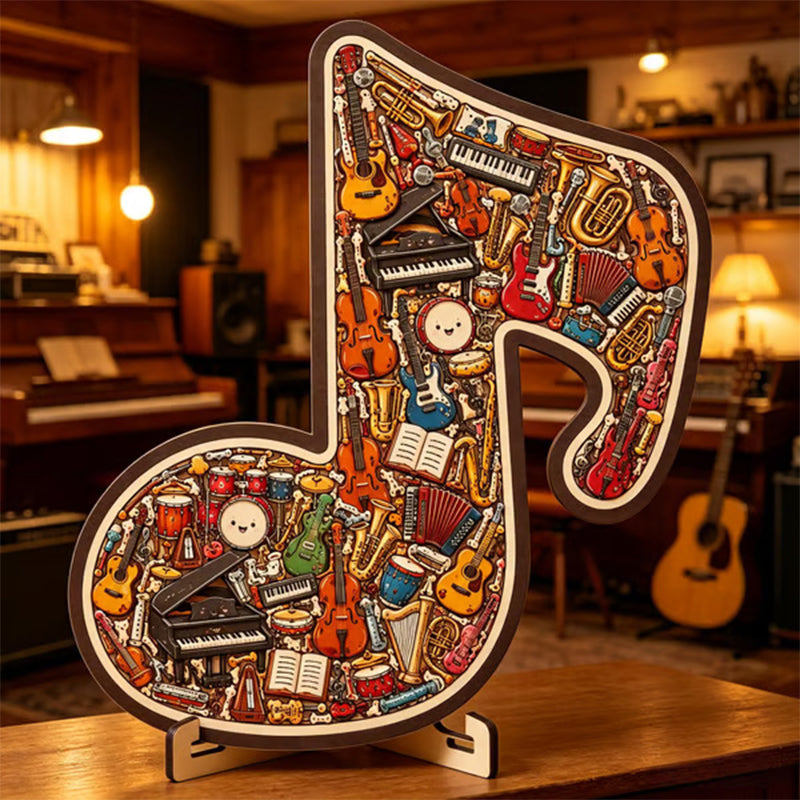 📢📢50 % Rabatt!!🥳💞 50K+ VERKAUFT! ⚡🧩Holzpuzzle in Form einer Musiknote