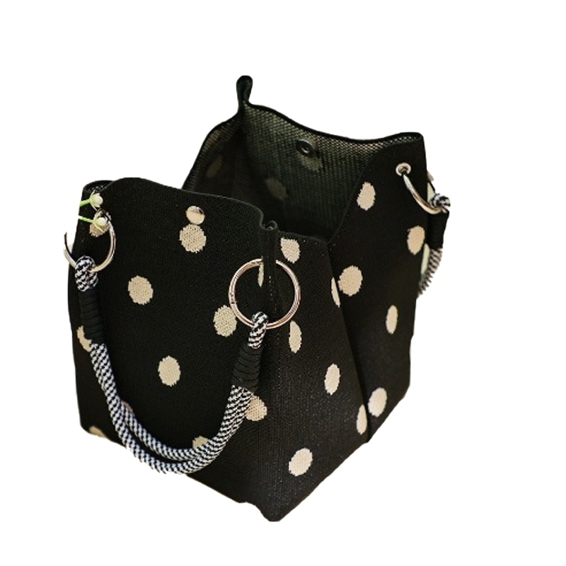 👜🌺 Niedliche Handtasche mit Punkten – leicht & geräumig, ideal für Sommer, jetzt −50%