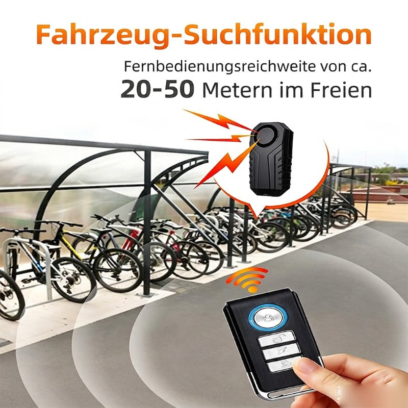 🚲🔔 50% RABATT!  Kabelloser Fahrrad-Alarm mit Bewegungssensor – Diebstahlsicherung mit Fernbedienung & SOS-Funktion für Fahrrad & E-Bike 🔒