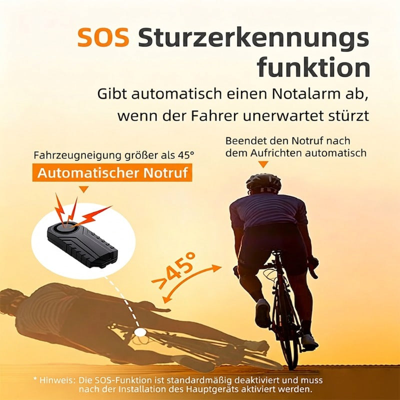 🚲🔔 50% RABATT!  Kabelloser Fahrrad-Alarm mit Bewegungssensor – Diebstahlsicherung mit Fernbedienung & SOS-Funktion für Fahrrad & E-Bike 🔒