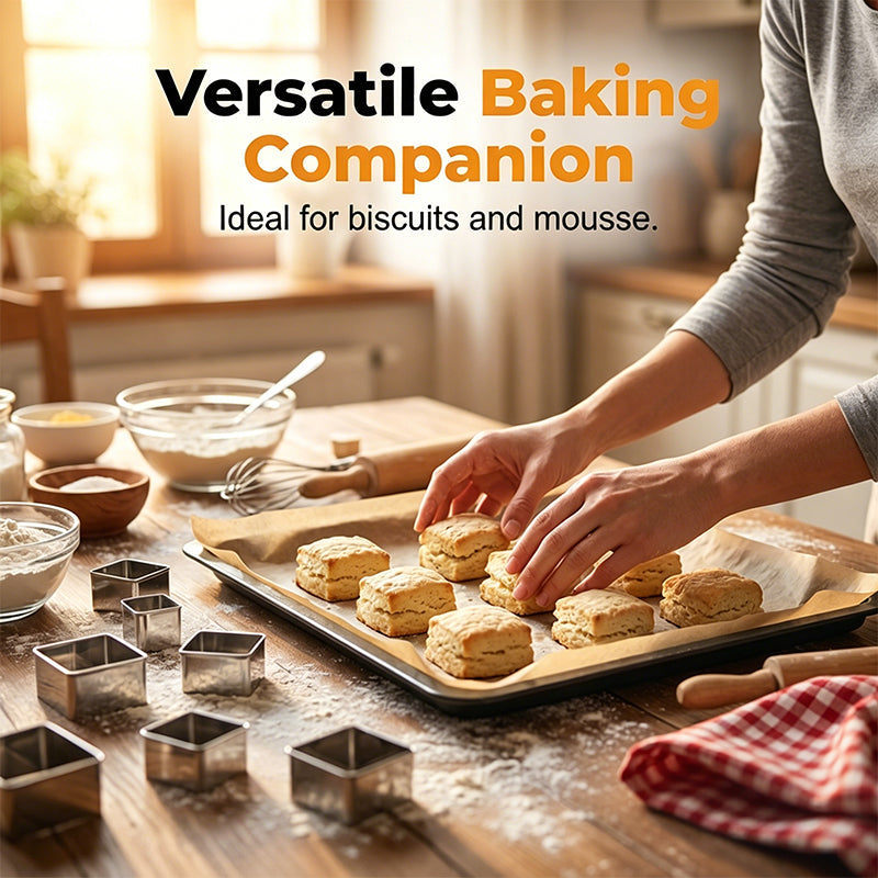 🍰🔪 Professionelles Backset mit 5 Tortenformen – Edelstahl, scharfe Kanten & 5 Größen, jetzt −50%
