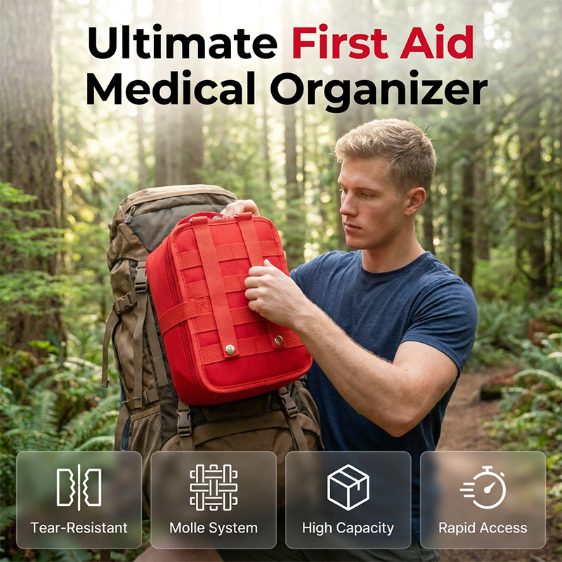 🧰 Erste-Hilfe-Organizertasche – Strapazierfähiges Oxford-Gewebe, Modularer Ausklapp-Layout ⚡ Taktische Gurte mit Schnellabreiß-Zugang | Heute 50 % RABATT