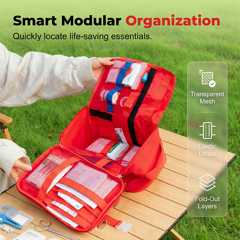 🧰 Erste-Hilfe-Organizertasche – Strapazierfähiges Oxford-Gewebe, Modularer Ausklapp-Layout ⚡ Taktische Gurte mit Schnellabreiß-Zugang | Heute 50 % RABATT