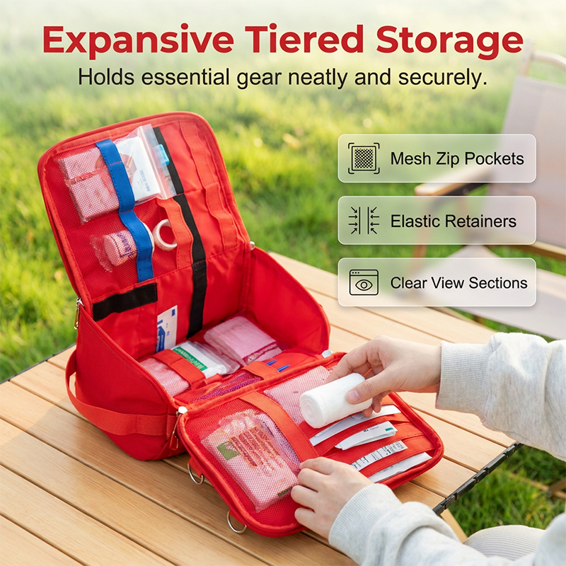 🧰 Erste-Hilfe-Organizertasche – Strapazierfähiges Oxford-Gewebe, Modularer Ausklapp-Layout ⚡ Taktische Gurte mit Schnellabreiß-Zugang | Heute 50 % RABATT