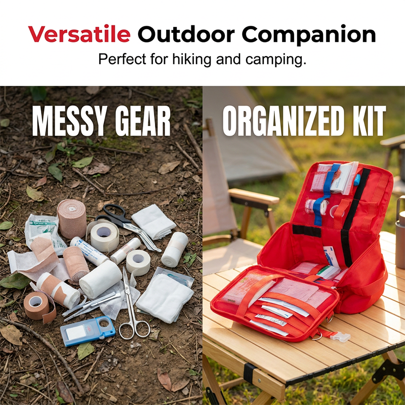 🧰 Erste-Hilfe-Organizertasche – Strapazierfähiges Oxford-Gewebe, Modularer Ausklapp-Layout ⚡ Taktische Gurte mit Schnellabreiß-Zugang | Heute 50 % RABATT