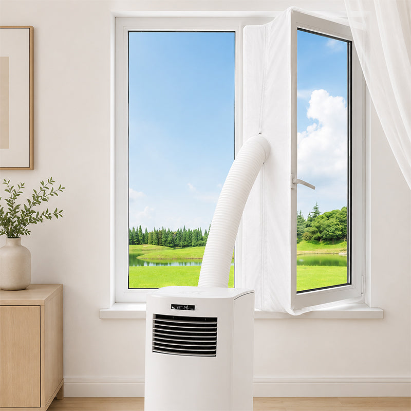 🪟Mobile Klimaanlagen-Dichtungsstoff – flexibel & vielseitig für Fenster & Türen, passend für Schiebefenster, Dreh-Kipp-Fenster & Außenschwingtüren, einfach ohne Bohren zu installieren 🌬️