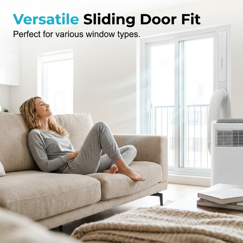 🪟Mobile Klimaanlagen-Dichtungsstoff – flexibel & vielseitig für Fenster & Türen, passend für Schiebefenster, Dreh-Kipp-Fenster & Außenschwingtüren, einfach ohne Bohren zu installieren 🌬️