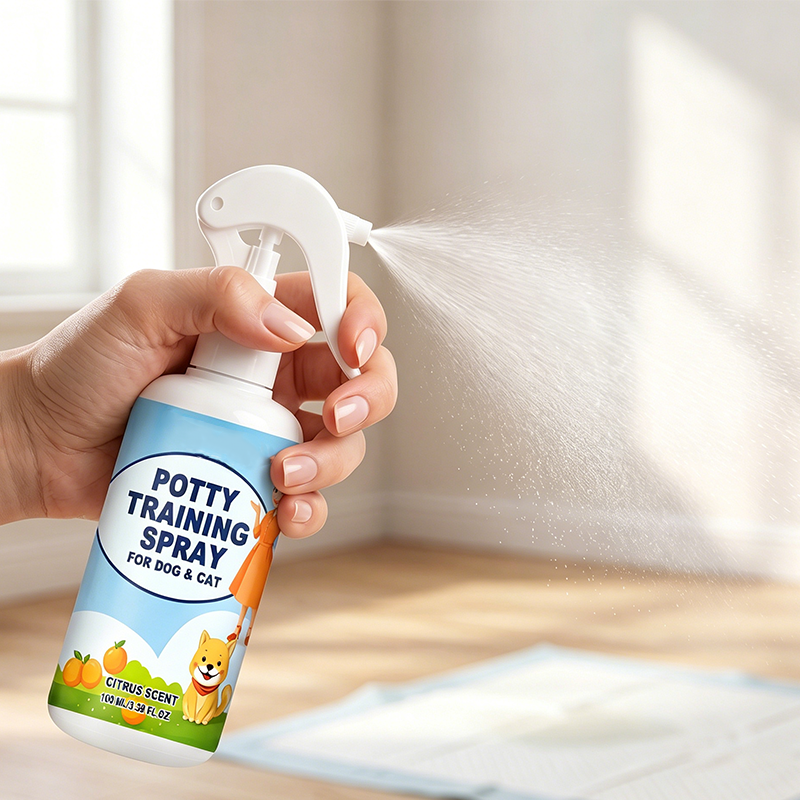 🐾🚽 Sanftes Stubenreinheits-Spray für Hunde & Katzen – 100 ml, mit natürlichen Pflanzen-Extrakten, jetzt −50%
