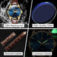 📢📢 50 % RABATT !! ⏰ Herrenuhr im schlichten Design mit Tag- und Datumsanzeige – Analogquarzuhr aus Edelstahl für Herren, klassische Herrenuhr mit leuchtenden Zeigern, Zifferblatt in Schwarz/Weiß/Blau