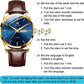 📢📢 50 % RABATT !! ⏰ Herrenuhr im schlichten Design mit Tag- und Datumsanzeige – Analogquarzuhr aus Edelstahl für Herren, klassische Herrenuhr mit leuchtenden Zeigern, Zifferblatt in Schwarz/Weiß/Blau