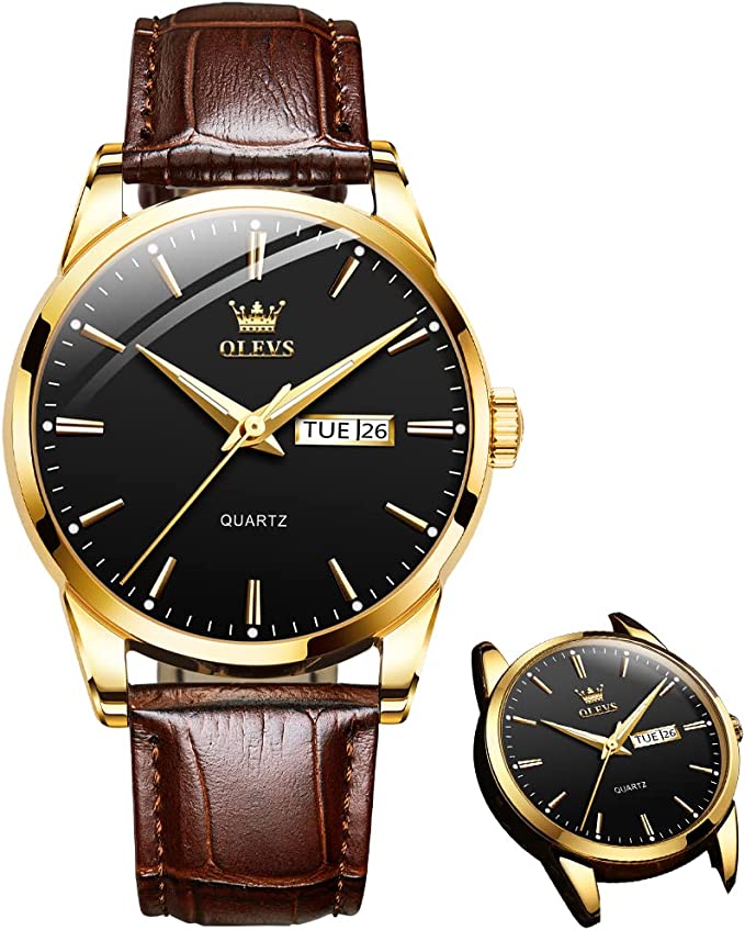 📢📢 50 % RABATT !! ⏰ Herrenuhr im schlichten Design mit Tag- und Datumsanzeige – Analogquarzuhr aus Edelstahl für Herren, klassische Herrenuhr mit leuchtenden Zeigern, Zifferblatt in Schwarz/Weiß/Blau