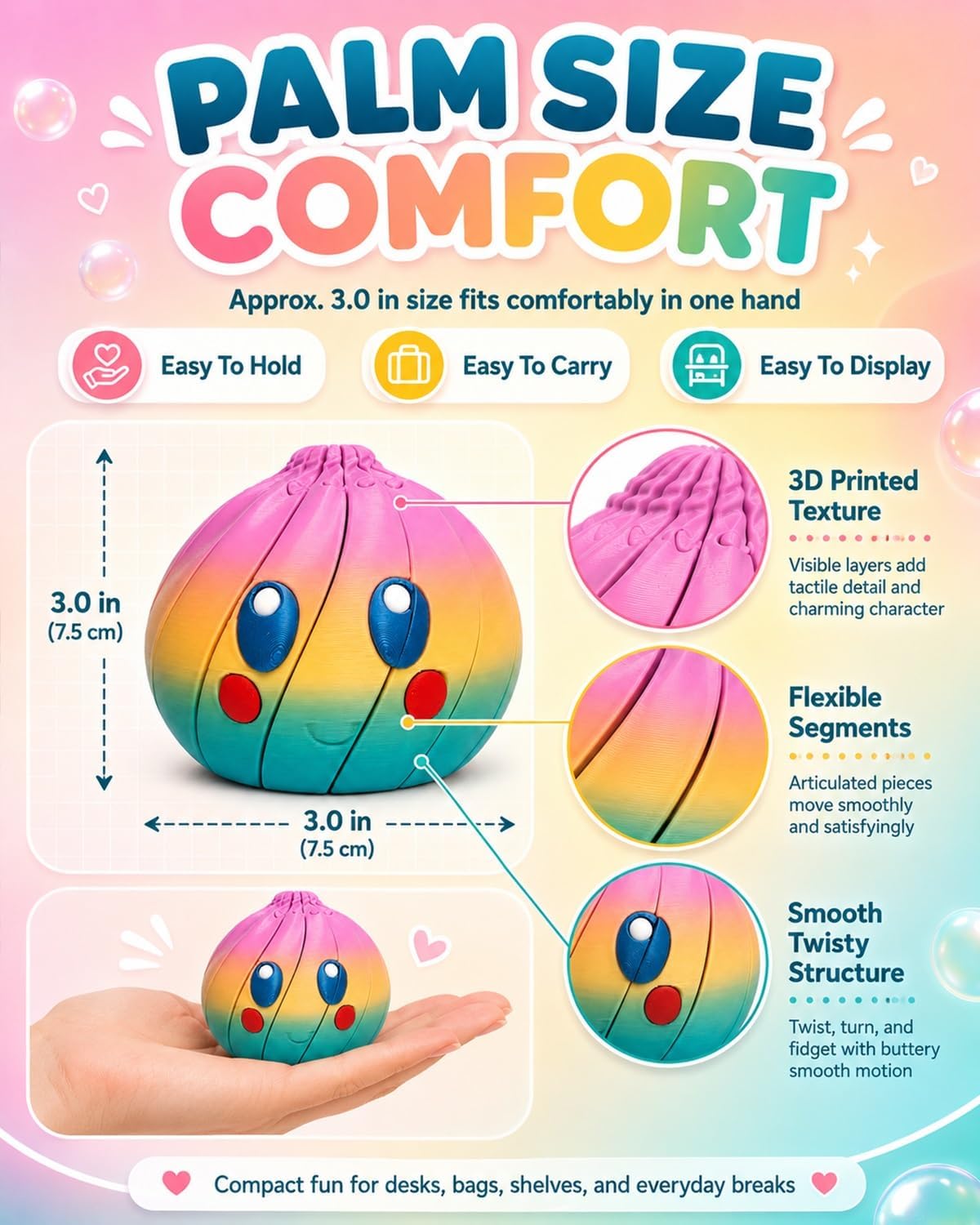 🎁 Heißer Verkauf – 50 % Rabatt 🦜3D-gedruckte Dumpling-Blindbox & Fidget-Spielzeug, Mini-Stressball in Lebensmittel-Optik, Wichtelgeschenk & Partygiveaway