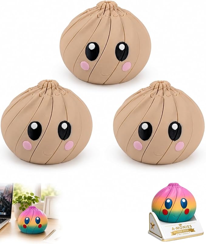 🎁 Heißer Verkauf – 50 % Rabatt 🦜3D-gedruckte Dumpling-Blindbox & Fidget-Spielzeug, Mini-Stressball in Lebensmittel-Optik, Wichtelgeschenk & Partygiveaway