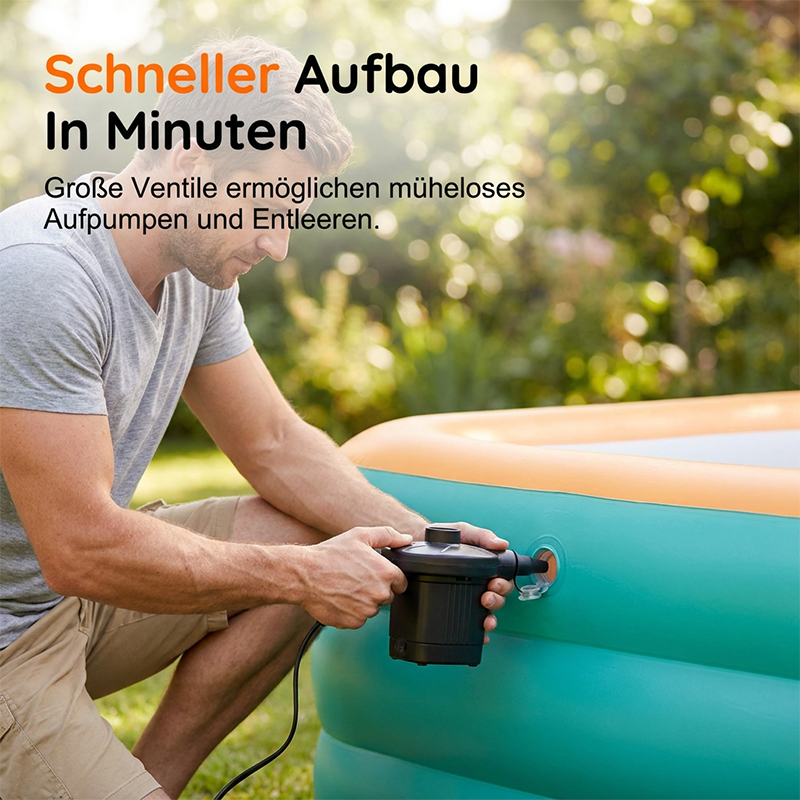 🏊‍♂️☀️ 50% RABATT! Aufblasbarer Kinderpool aus verdicktem PVC – Sicher, robust & perfekt für sommerlichen Wasserspaß im Garten 🌊