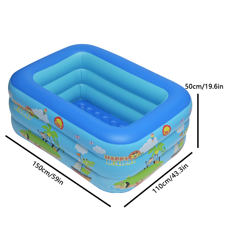 🏊‍♂️☀️ 50% RABATT! Aufblasbarer Kinderpool aus verdicktem PVC – Sicher, robust & perfekt für sommerlichen Wasserspaß im Garten 🌊
