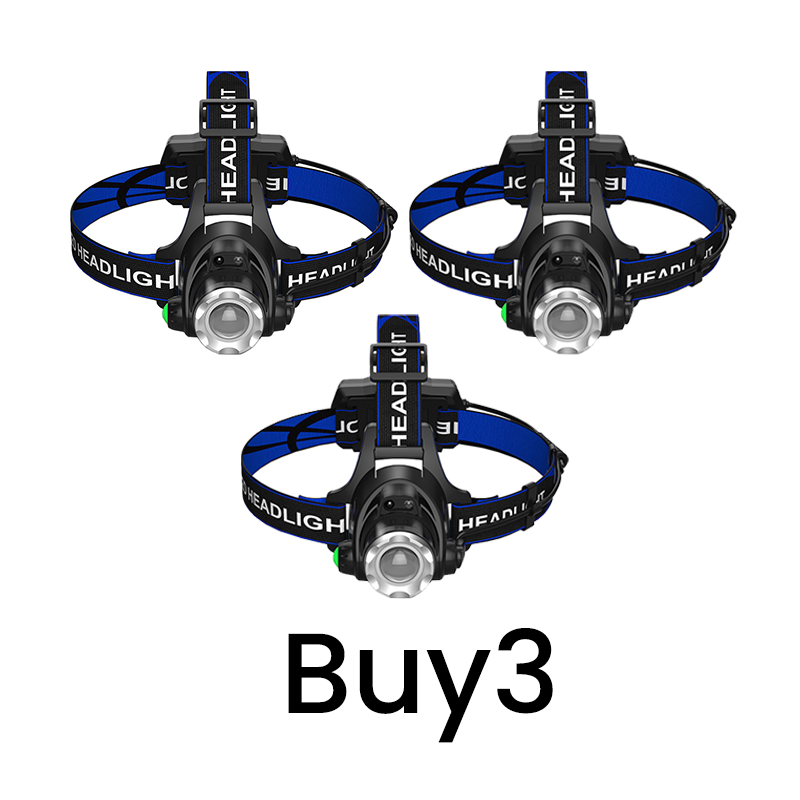 📢📢50 % Rabatt! Wiederaufladbare Stirnlampe mit Zoomfunktion und Bewegungssensor