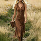 🔥Neu für 2026 – 50 % Rabatt!🤠Retro-Western Kleid mit Fransen, ärmellos & tailliert – Fransen-Saum, Frontreißverschluss, Cowgirl-Stil
