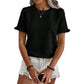 👚 50% RABATT! ✨ Elegantes Damen-Rüschenärmel-Sommeroberteil – Leichter Stoff & romantischer Look – Perfekt für warme Tage, Büro oder besondere Anlässe – feminin und vielseitig kombinierbar 🌸
