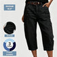 🔥 Letzter Tag! 50% Rabatt Damen 3/4 Cargo Jeans ✨ Lässige elastische verkürzte Jeans für Alltag & Freizeit
