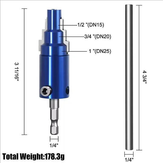 🔧⚡ 3-in-1 Rohr- & Ventilausreißer – für ½″–1″, 40CrV-Stahl, mit Bohreradapter, jetzt −50%