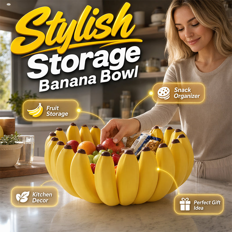 🍌🍎 Kreative Obstschale in Bananenform – dekorativ & praktisch, ideal für Küche & Tisch, jetzt −50%