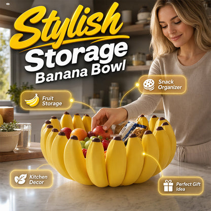 🍌🍎 Kreative Obstschale in Bananenform – dekorativ & praktisch, ideal für Küche & Tisch, jetzt −50%