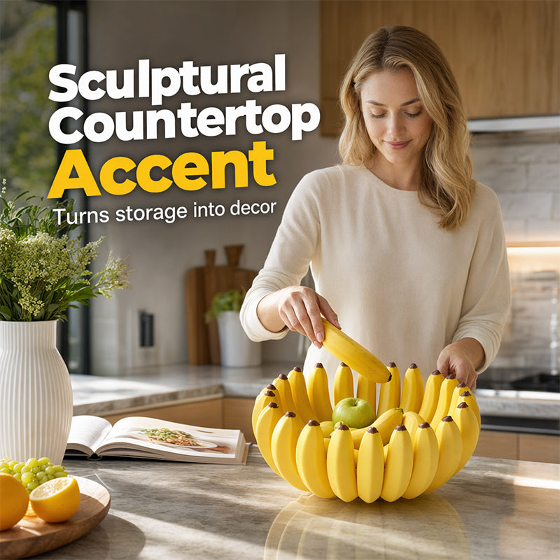 🍌🍎 Kreative Obstschale in Bananenform – dekorativ & praktisch, ideal für Küche & Tisch, jetzt −50%