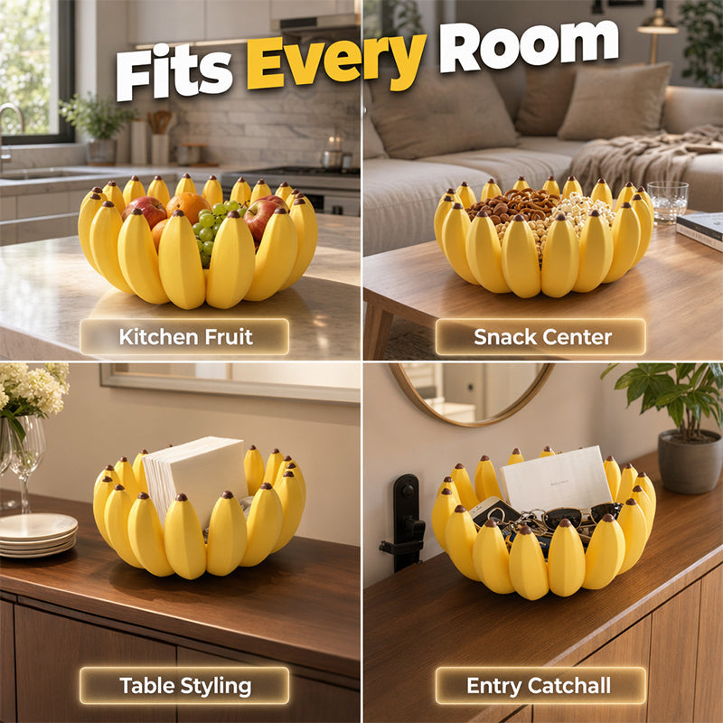 🍌🍎 Kreative Obstschale in Bananenform – dekorativ & praktisch, ideal für Küche & Tisch, jetzt −50%